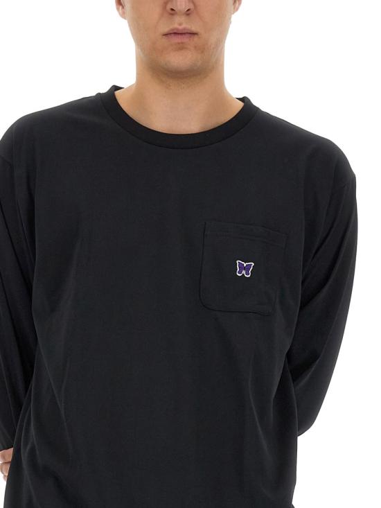  니들스 반팔 티셔츠 NS272 C BLACK - NEEDLES