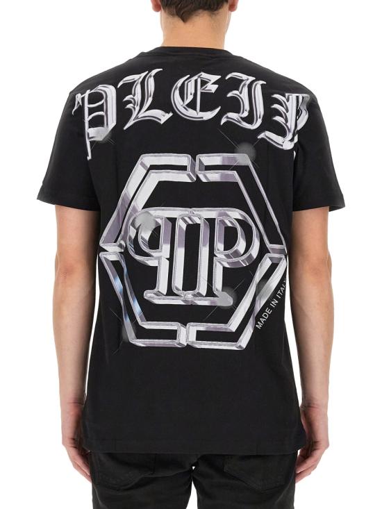  필립 플레인 반팔 티셔츠 MTK6447 PJY002N02 BLACK - PHILIPP PLEIN
