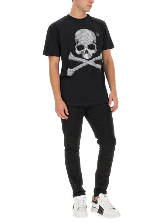  필립 플레인 반팔 티셔츠 MTK6188 PJY002N02 BLACK - PHILIPP PLEIN