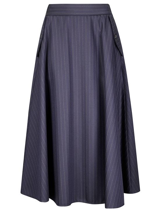 25FW 골든구스 롱 스커트 GWP02343P002098 50629 DARK NAVY