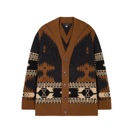25FW 알라누이 가디건 LMHB035E25KN I001 1060 BROWN BLACK