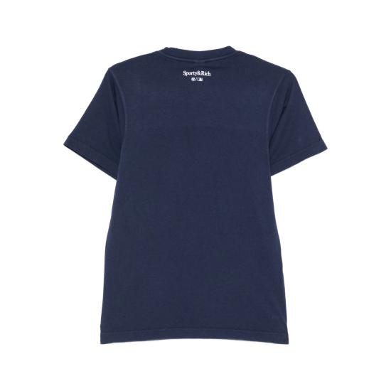 25FW 스포티앤리치 반팔 티셔츠 TO043623660BL DKNAV BLUE - SPORTY & RICH