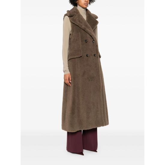 25FW 막스마라 테디1234 슬리브리스 자켓 BOARIO1234 501 004 BROWN - MAX MARA