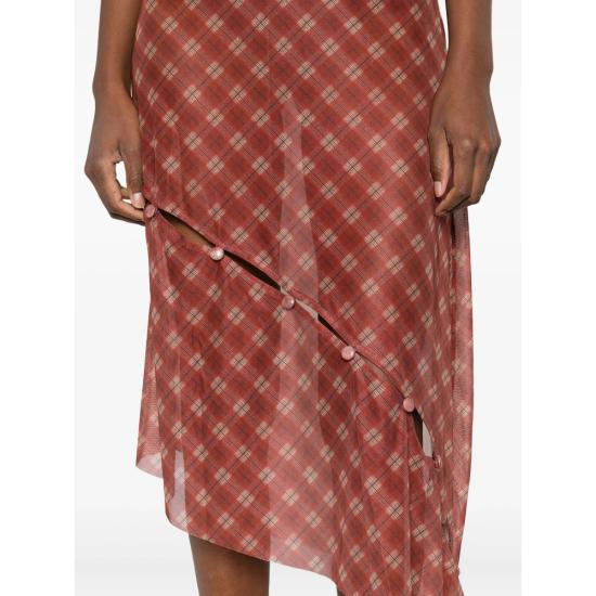 25FW 하우스오브써니 미디 스커트 VOL2663 MULTI RED - HOUSE OF SUNNY