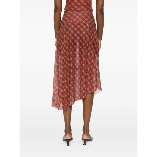 25FW 하우스오브써니 미디 스커트 VOL2663 MULTI RED - HOUSE OF SUNNY