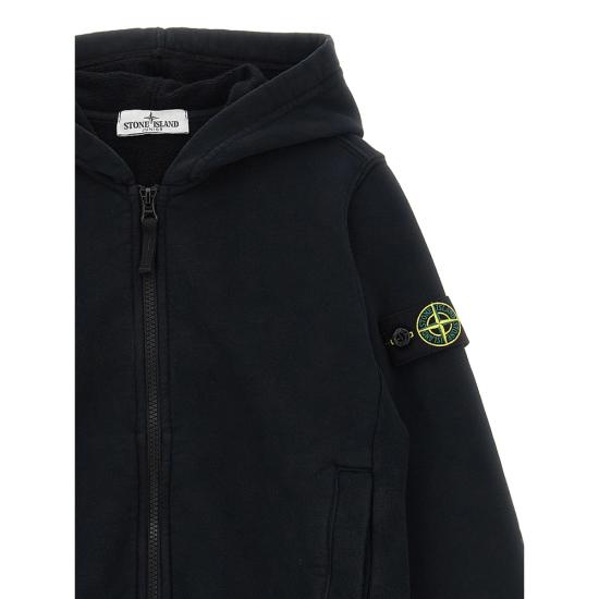 25FW [키즈] 스톤 아일랜드 탑 166100003 S0A20 V0029 BLACK - STONE ISLAND