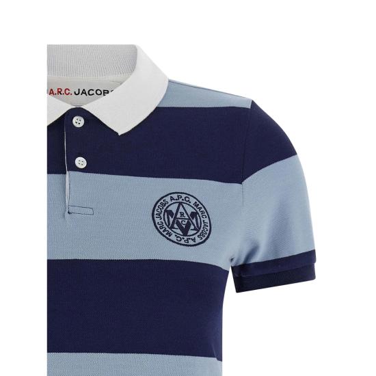 25FW 아페쎄 X 마크제이콥스 폴로 티셔츠 COHKO F26551 TIR BLUE - A.P.C. X MARC JACOBS