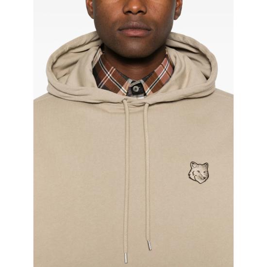 25FW 메종키츠네 폭스 헤드 오버사이즈 후드 티셔츠 PM00706KM0340 COBEI NEUTRALS - MAISON KITSUNE