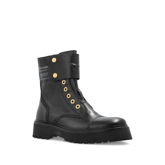 25FW 자딕앤볼테르 JOE 조이 앵클 레이스업 부츠 SWCT02035 BLACK - ZADIG & VOLTAIRE