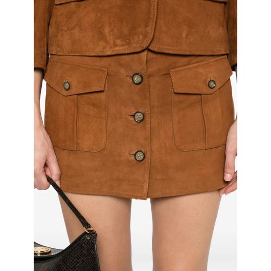 25FW 더 가먼트 미디 스커트 21795 SUEDE 515 BROWN - THE GARMENT