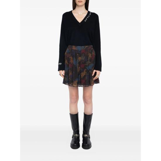 25FW 자딕앤볼테르 숏 스커트 WWSK01623 DKCHO BROWN - ZADIG & VOLTAIRE