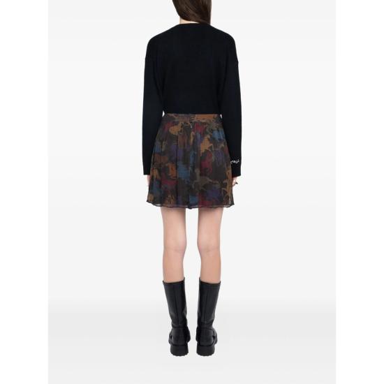 25FW 자딕앤볼테르 숏 스커트 WWSK01623 DKCHO BROWN - ZADIG & VOLTAIRE