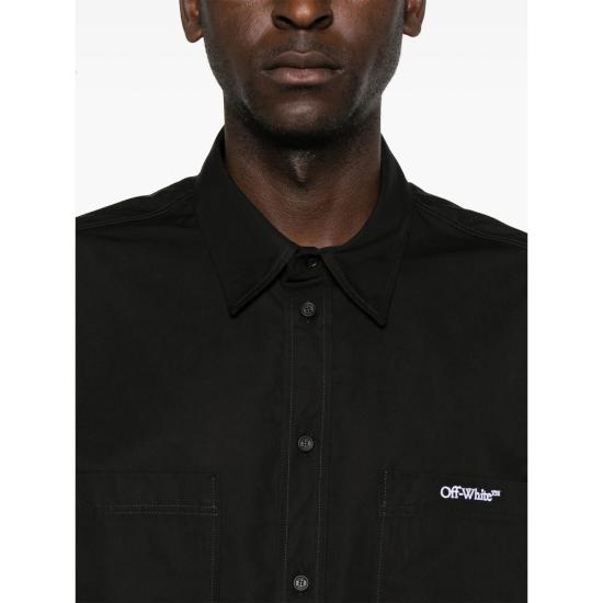 25FW 오프화이트 셔츠 OMGG002C99FA B002 1001 BLACK - OFF WHITE