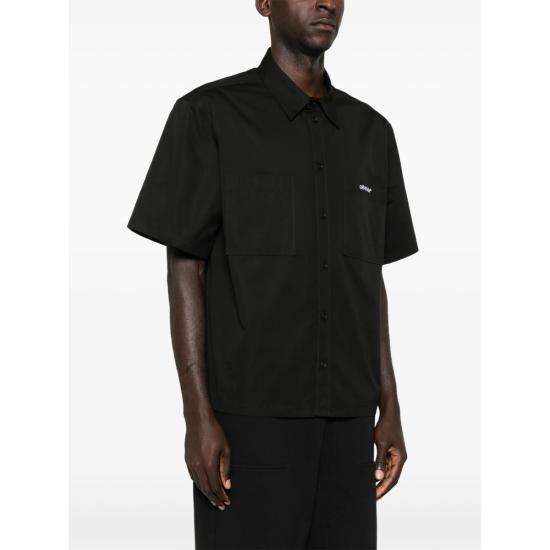 25FW 오프화이트 셔츠 OMGG002C99FA B002 1001 BLACK - OFF WHITE