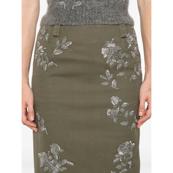 25FW 마크공 스커트 25AW072SK703 GREEN - MARKGONG