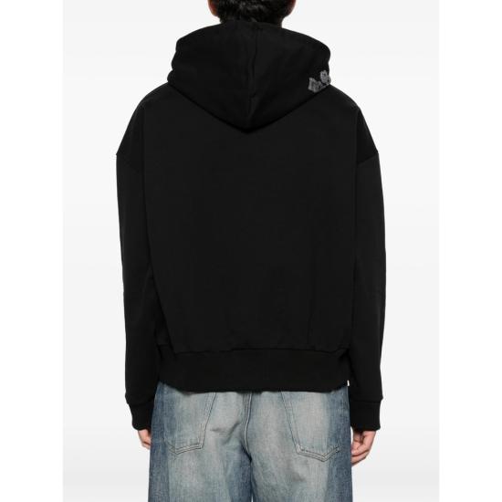 25FW 지씨디에스 후드 티셔츠 B2CM1907JE7 BLACK - GCDS