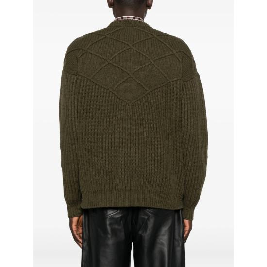 25FW 드롤드무슈 스웨터 I PO180 WO018 KAKI GREEN - DROLE DE MONSIEUR