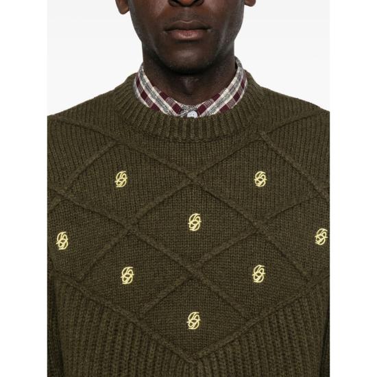 25FW 드롤드무슈 스웨터 I PO180 WO018 KAKI GREEN - DROLE DE MONSIEUR