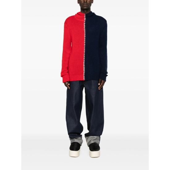 25FW 찰스 제프리 러버보이 터틀넥 052091102 RED RED BLUE - CHARLES JEFFREY LOVERBOY