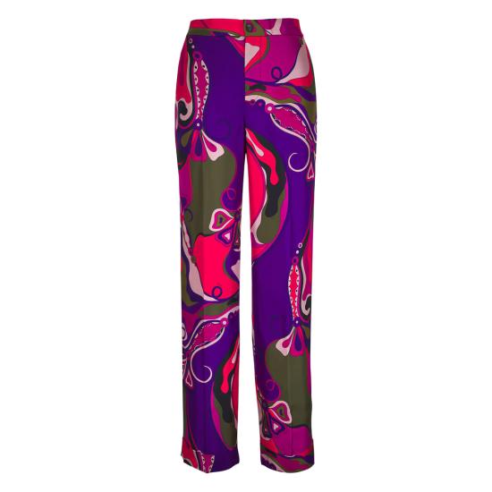 25FW 푸찌 스트레이트 팬츠 5URT10 5U731 017 PURPLE RED