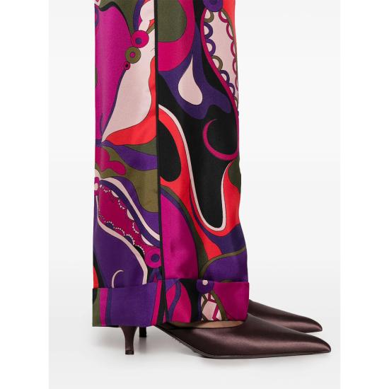 25FW 푸찌 스트레이트 팬츠 5URT10 5U731 017 PURPLE RED - PUCCI