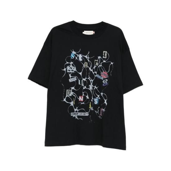 25FW 오너 더 기프트 반팔 티셔츠 HTG250395 BLACK