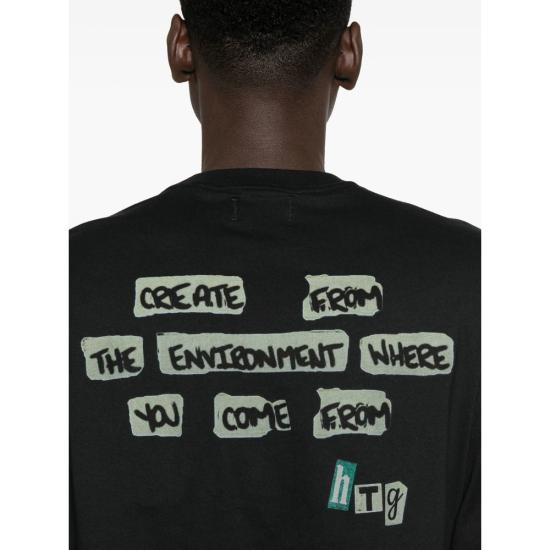 25FW 오너 더 기프트 반팔 티셔츠 HTG250395 BLACK - HONOR THE GIFT