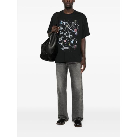 25FW 오너 더 기프트 반팔 티셔츠 HTG250395 BLACK - HONOR THE GIFT