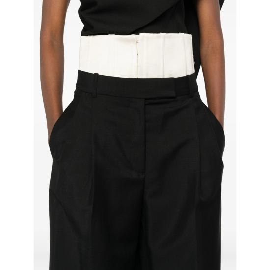 25FW 로에 스트레이트 팬츠 417 30 053 BLACK - ROHE