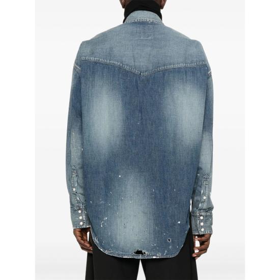 25FW 메종 미하라 야스히로 셔츠 J15SH125 INDIG BLUE - MAISON MIHARA YASUHIRO