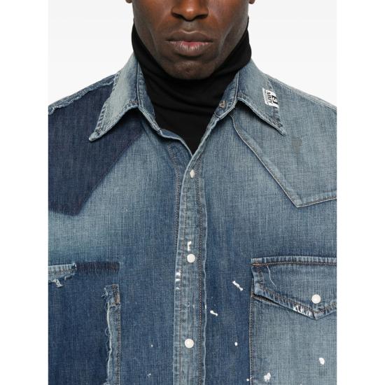 25FW 메종 미하라 야스히로 셔츠 J15SH125 INDIG BLUE - MAISON MIHARA YASUHIRO