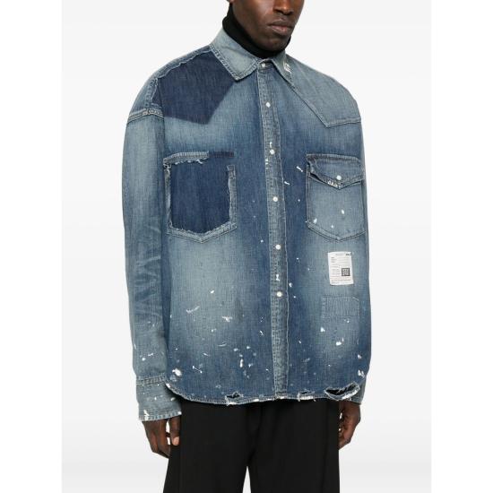 25FW 메종 미하라 야스히로 셔츠 J15SH125 INDIG BLUE - MAISON MIHARA YASUHIRO