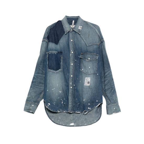 25FW 메종 미하라 야스히로 셔츠 J15SH125 INDIG BLUE