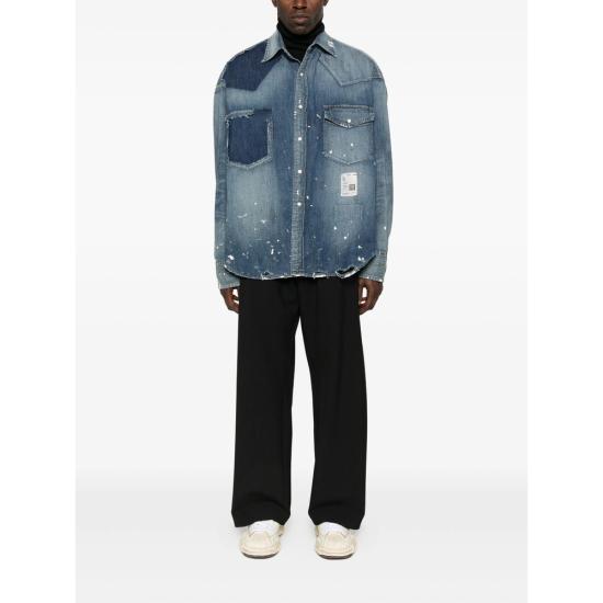 25FW 메종 미하라 야스히로 셔츠 J15SH125 INDIG BLUE - MAISON MIHARA YASUHIRO