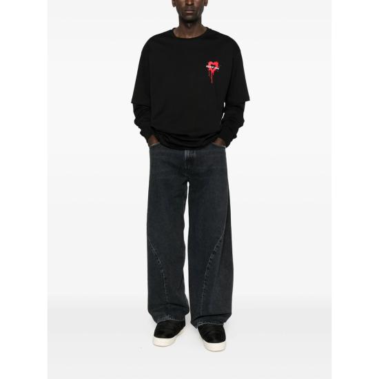 25FW 비전오브슈퍼 긴팔 티셔츠 VS020TD NERO BLACK - VISION OF SUPER