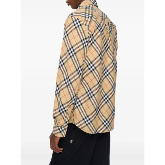 25FW 버버리 릴랙스핏 체크 코튼 플란넬 셔츠 8115497 ROAN B9368 BROWN - BURBERRY