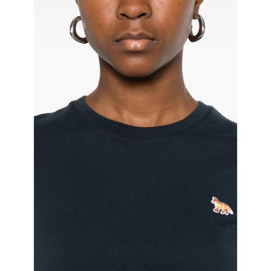 25FW 메종키츠네 베이비 폭스 레귤러 티셔츠 PW00115KJ7026 CLNAV BLUE - MAISON KITSUNE