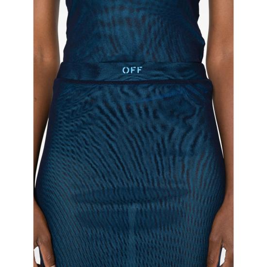 25FW 오프화이트 데님 스커트 OWCW00LF25JE R001 4870 BLUE - OFF WHITE