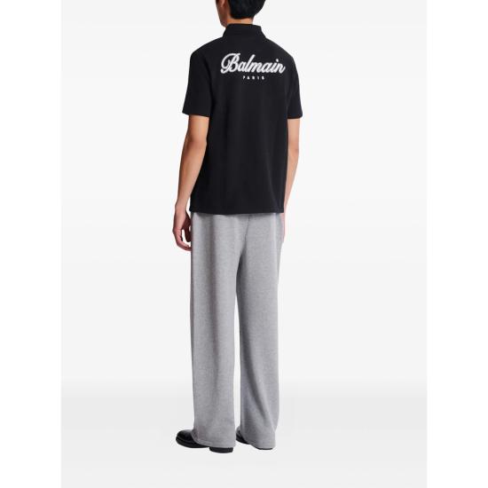25FW 발망 폴로 티셔츠 FH0GC027 GF30 EAB BLACK - BALMAIN