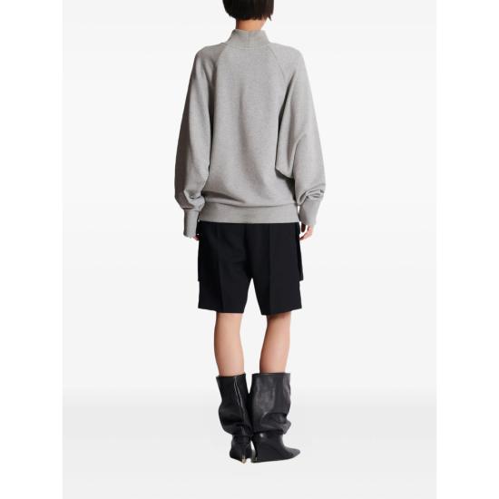 25FW 발망 긴팔 티셔츠 FF0JQ050 GF20 YHU GREY - BALMAIN