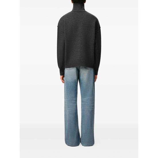 25FW 아미 ADC 터틀넥 스웨터 UKS839 018 084 GREY - AMI