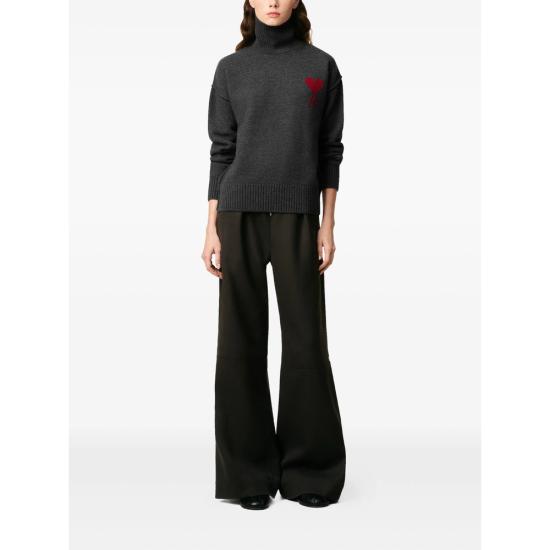 25FW 아미 ADC 터틀넥 스웨터 UKS839 018 084 GREY - AMI