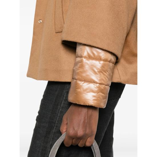 25FW 에르노 퓨어 캐시미어 & 울트라라이트 나일론 케이프 38126 GI000334D 2157 BROWN - HERNO