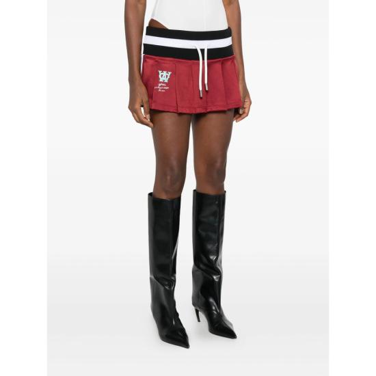 25FW 오프화이트 숏 스커트 OWCN001F25JE R001 2670 RED - OFF WHITE