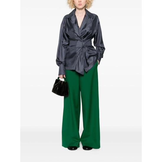 25FW 드리스 반 노튼 팔라초 팬츠 2249 010946 604 GREEN - DRIES VAN NOTEN