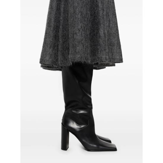 25FW 알라이아 롱 스커트 AA9J2419K123B 821 GREY - ALAIA