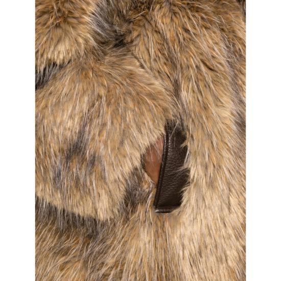 25FW 가니 내추럴 노치드 라펠 인조 퍼 코트 W0734 536 NEUTRALS - GANNI