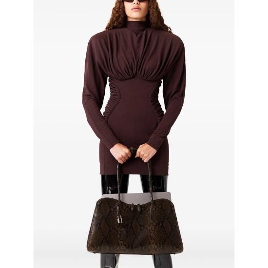 25FW 스텔라 맥카트니 원피스 6A0612 3GU301 2105 BROWN - STELLA MCCARTNEY