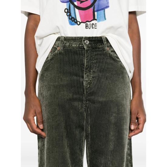 25FW 벨로즈 가죽 팬츠 P1754 PARTHE 167 GREEN - BELLEROSE