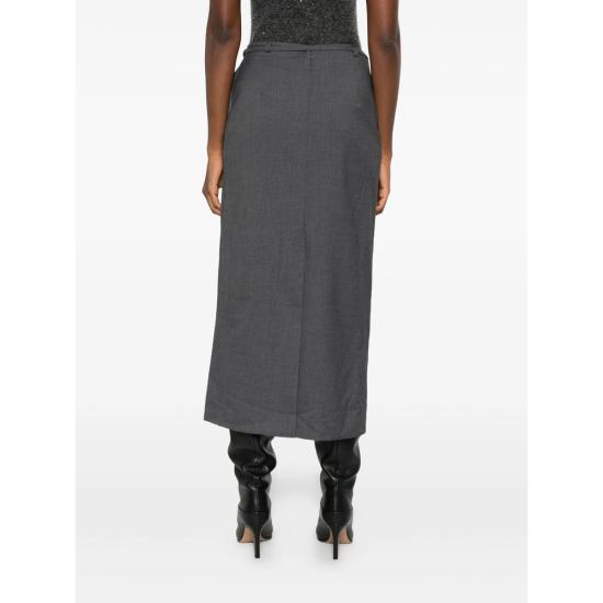 25FW 던스트 미디 스커트 UDSK5C207CG CHGRE GREY - DUNST